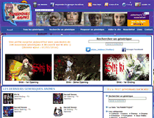 Tablet Screenshot of generiques-animes.com